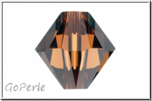 Swarovski� Bicone 5328, 4mm, 220 - smoked topaz, 25 Stk.
